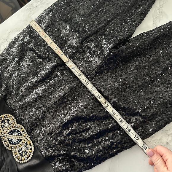 Alyce Paris Strapless Sequin Skinny Leg Jumpsuit women's US size 6 NEW with tags - Picture 14 of 14